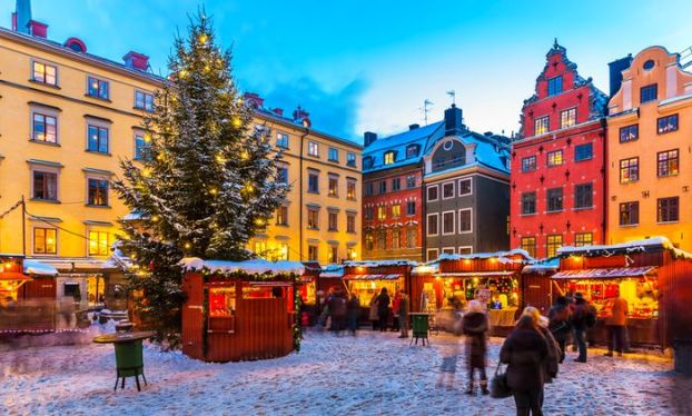 Christmas fair in Stockholm, Sweden